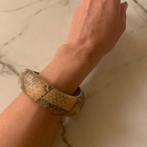 Cool vintage real snakeskin bracelet